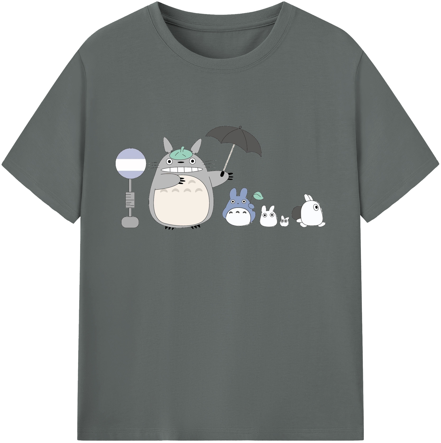 （画像用） となりのトトロ 草壁メイ 草壁サツキ My Neighbor Totoro Satsuki Kusakabe Mei Kusakabe 綿100％ メンズ半袖Tシャツ｜肌触りやわらか＆通気性